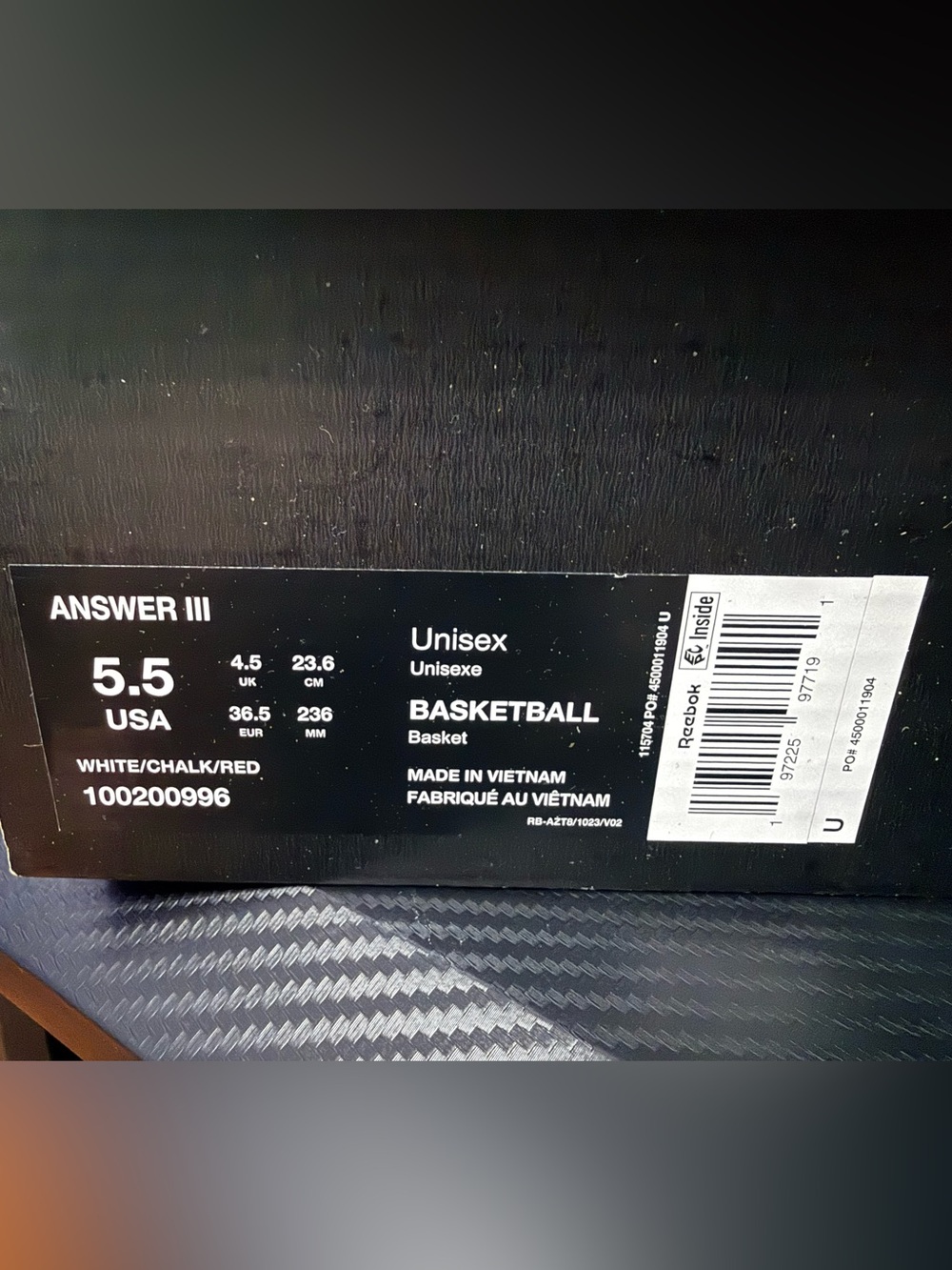 Reebok Answer III - Picture 8 of 9